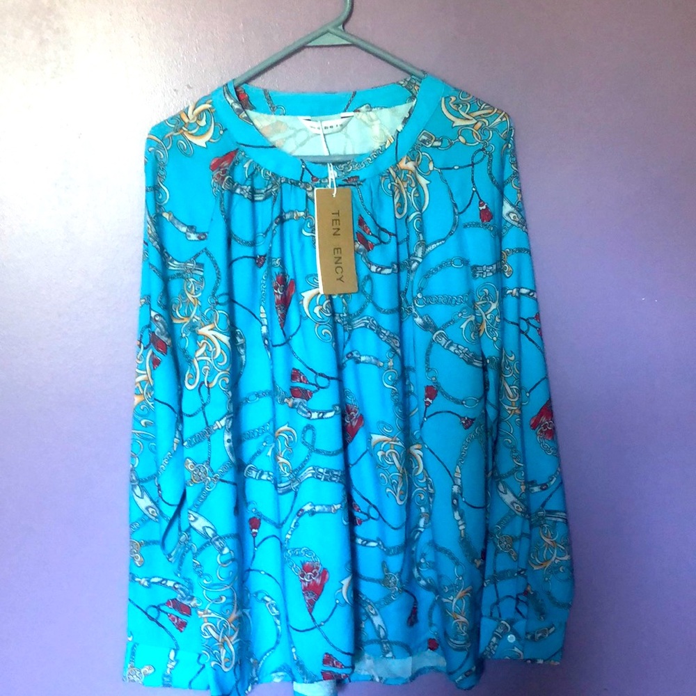 Chain sequence blouse